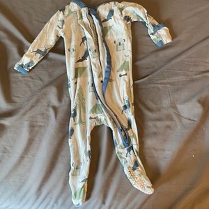 Blue, soft 0-3 month onesie. KicKee brand